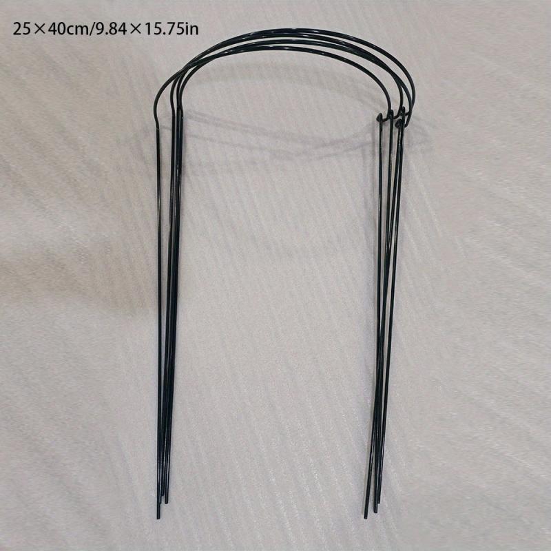 4pcs Metal Half Round Flower Support Stakes for Garden Plant