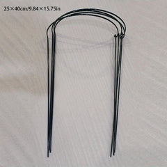 4pcs Metal Half Round Flower Support Stakes for Garden Plant