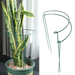 4pcs Metal Half Round Flower Support Stakes for Garden Plant