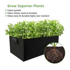 Fabric Raised Garden Bed Plant Grow Bags - Non Woven Aeration Bags
