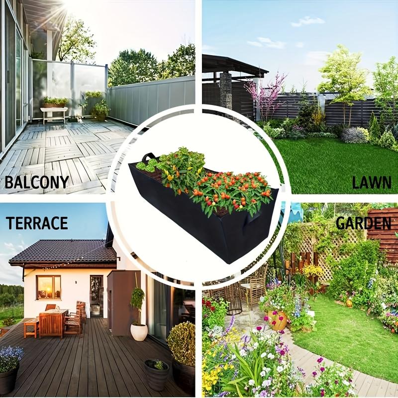 Thick Fabric Raised Garden Bed For Indoor And Outdoor Growing
