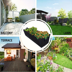 Thick Fabric Raised Garden Bed For Indoor And Outdoor Growing