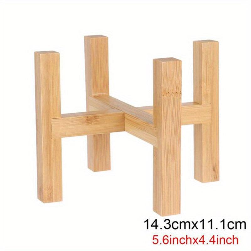 Wooden Plant Stand Flower Pot Base Holder Stool Indoor Outdoor Display
