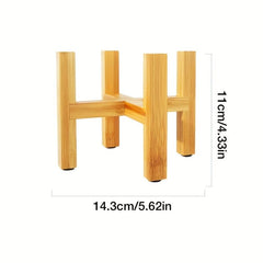 Wooden Plant Stand Flower Pot Base Holder Stool Indoor Outdoor Display