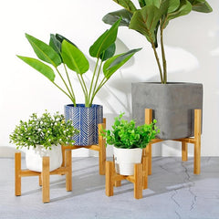 Wooden Plant Stand Flower Pot Base Holder Stool Indoor Outdoor Display