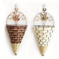 1pc Flower Pot Wall Planting Net Straw Macrame Plant Hanger