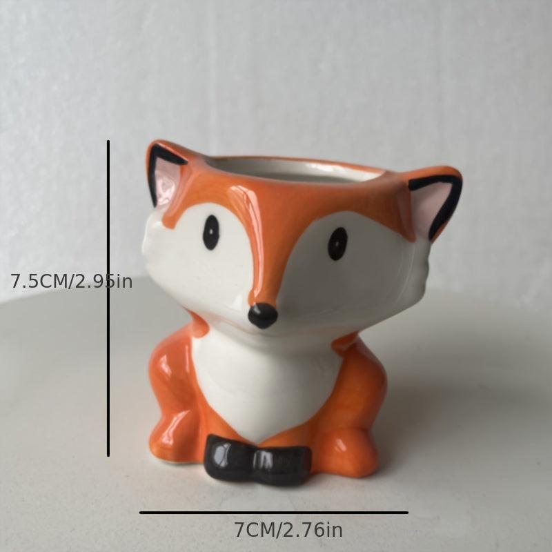 Mini Ceramic Animal Flower Pot for Home Office Garden Decor