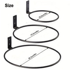 10 16 15 24 20 32 Cm Plant Holder Ring Wall Mounted Iron Bracket Hanger