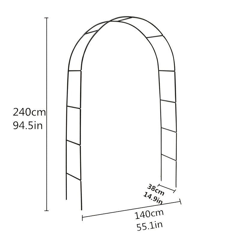 Iron Arch Flower Stand Rose Vine Moon Grape
