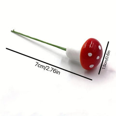 20pcs Mini Mushroom Artificial Garden Fairy Bonsai Plant Craft Decor Red