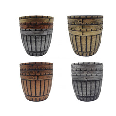 3pcs 17 cm Plant Pots Drainage Hole Plastic Planter Flower Pots Modern Decor