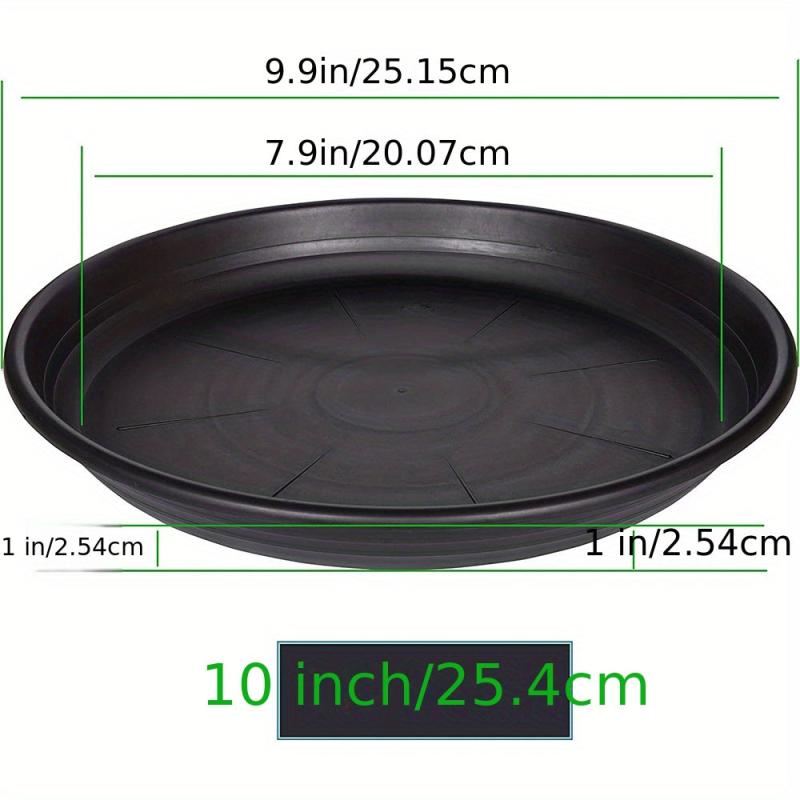 Plastic Plant Saucer Pot Tray 6-48 Cm Flower Planter Saucers Drip Tray
