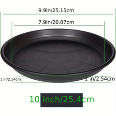 Plastic Plant Saucer Pot Tray 6-48 Cm Flower Planter Saucers Drip Tray