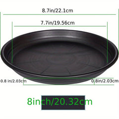 Plastic Plant Saucer Pot Tray 6-48 Cm Flower Planter Saucers Drip Tray
