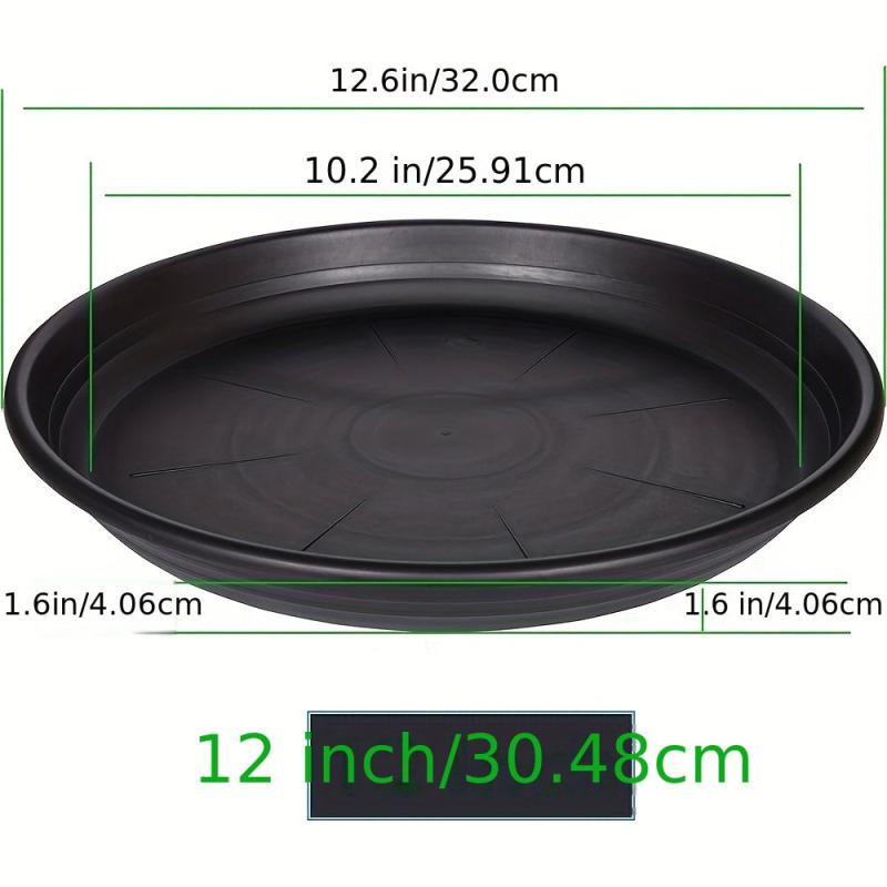 Plastic Plant Saucer Pot Tray 6-48 Cm Flower Planter Saucers Drip Tray