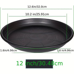 Plastic Plant Saucer Pot Tray 6-48 Cm Flower Planter Saucers Drip Tray
