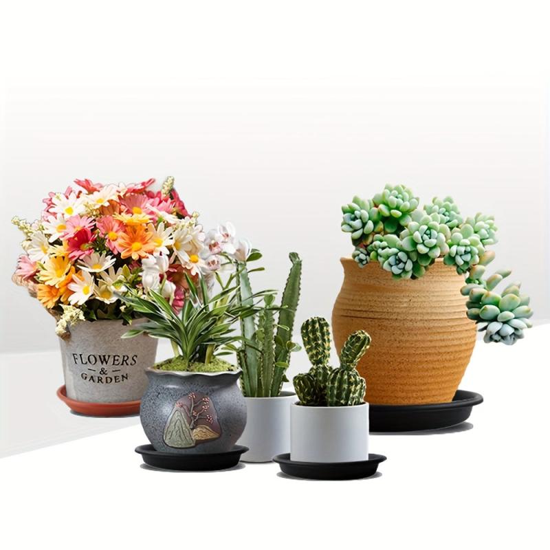 Plastic Plant Saucer Pot Tray 6-48 Cm Flower Planter Saucers Drip Tray