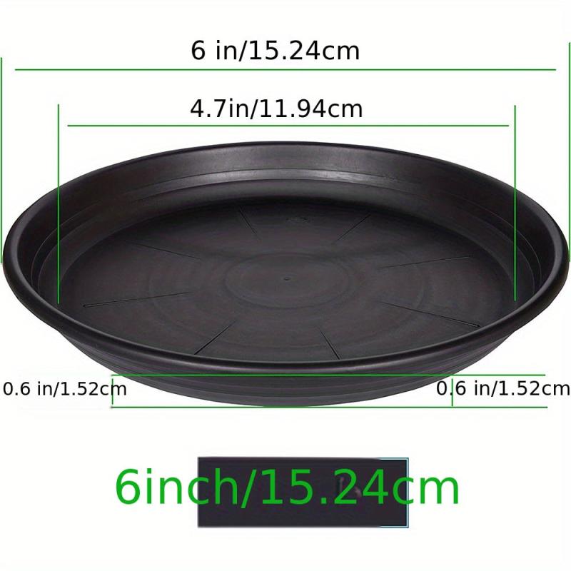 Plastic Plant Saucer Pot Tray 6-48 Cm Flower Planter Saucers Drip Tray
