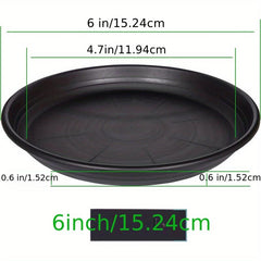 Plastic Plant Saucer Pot Tray 6-48 Cm Flower Planter Saucers Drip Tray