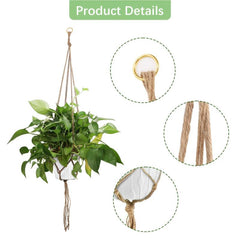 2pcs Greening Plant Hanger Flower Pot Basket 121 92 cm