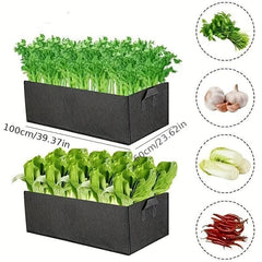 Fabric Raised Garden Bed Square Flower Planting Bag Vegetable Plant Pot