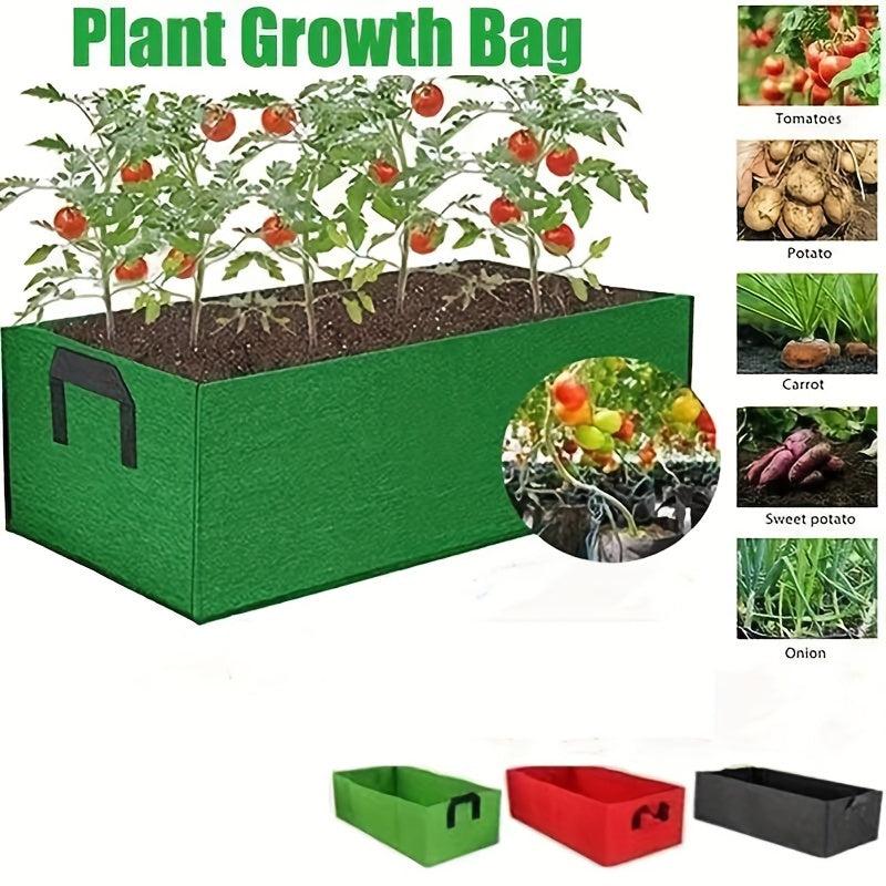 Fabric Raised Garden Bed Square Flower Planting Bag Vegetable Plant Pot