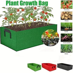 Fabric Raised Garden Bed Square Flower Planting Bag Vegetable Plant Pot