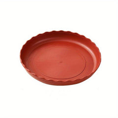 5pcs Plastic Planter Drain Trays for Patio Lawn & Garden