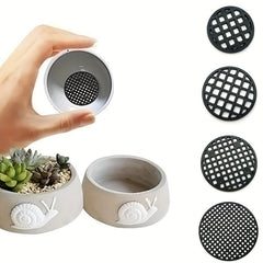 10pcs Bottom Grid Mat Flowerpot Mesh Pad Hole Mesh Mats Bonsai Basin Gasket