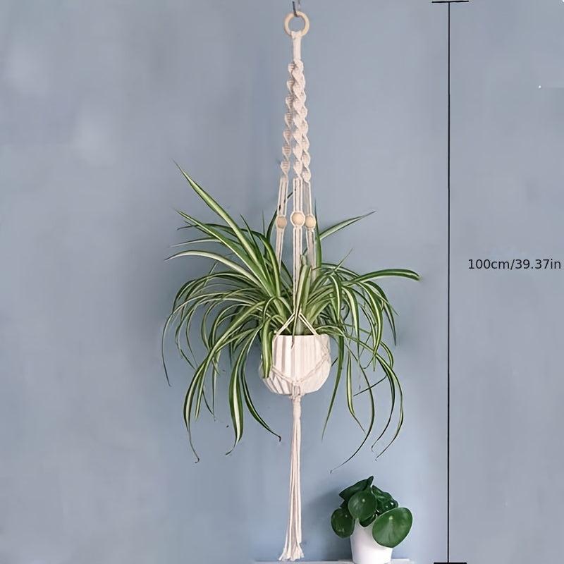 2pcs Macrame Plant Hanger Pot Hanging Holder Trellis Climbing Plants