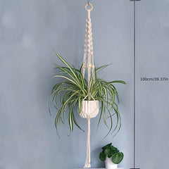 2pcs Macrame Plant Hanger Pot Hanging Holder Trellis Climbing Plants