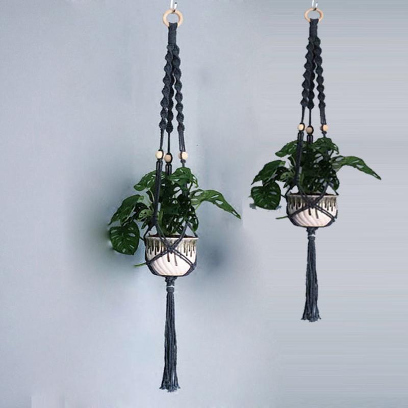 2pcs Macrame Plant Hanger Pot Hanging Holder Trellis Climbing Plants