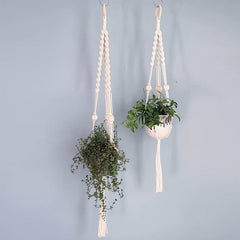 2pcs Macrame Plant Hanger Pot Hanging Holder Trellis Climbing Plants