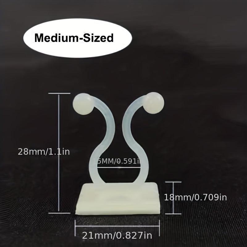 50pcs Climbing Wall Artifact for Green Plants, Self-adhesive Hook for Wall