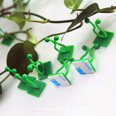 50pcs Climbing Wall Artifact for Green Plants, Self-adhesive Hook for Wall