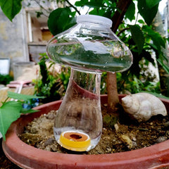 4pcs 300ML Self Watering Planter Insert Mushroom Shaped Automatic Plant Waterer