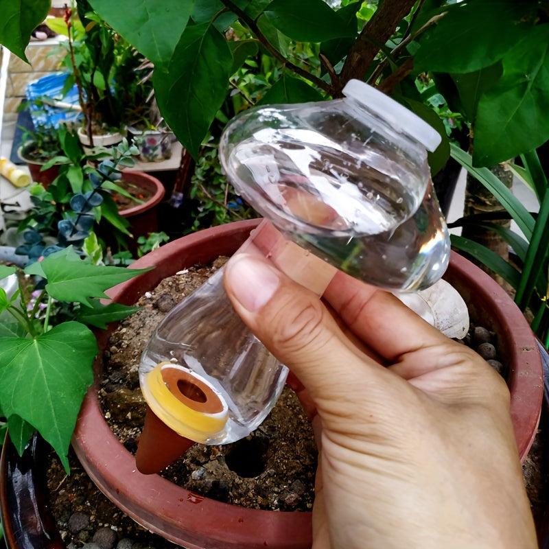 4pcs 300ML Self Watering Planter Insert Mushroom Shaped Automatic Plant Waterer