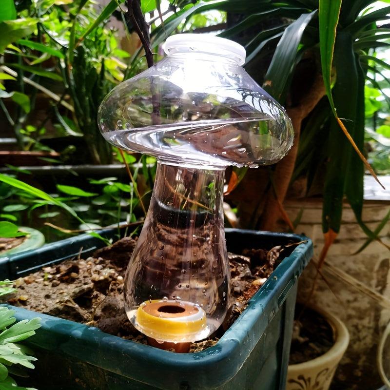 4pcs 300ML Self Watering Planter Insert Mushroom Shaped Automatic Plant Waterer