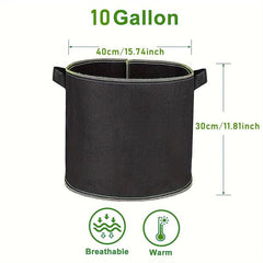 5 Gallon Grow Bags Heavy Duty Aeration Fabric Pots