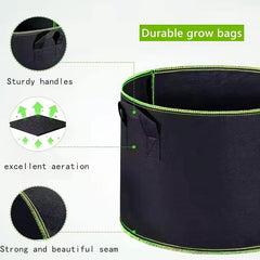 5 Gallon Grow Bags Heavy Duty Aeration Fabric Pots