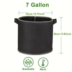 5 Gallon Grow Bags Heavy Duty Aeration Fabric Pots