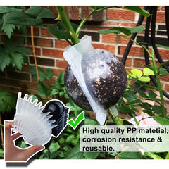 2pcs Air Layering Propagation Kit Grafting Ball Pods Clear Plant Rooting Box