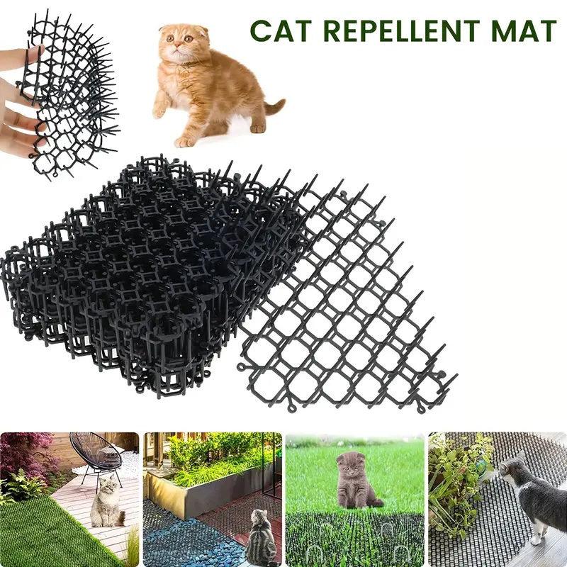 12pcs Cat Deterrent Mat Scat Mat With Spikes Cat Repellent Indoor/Outdoor