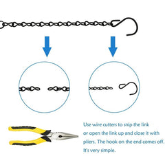 6 Pack 23 Hanging Chain for Bird Feeders and Planters