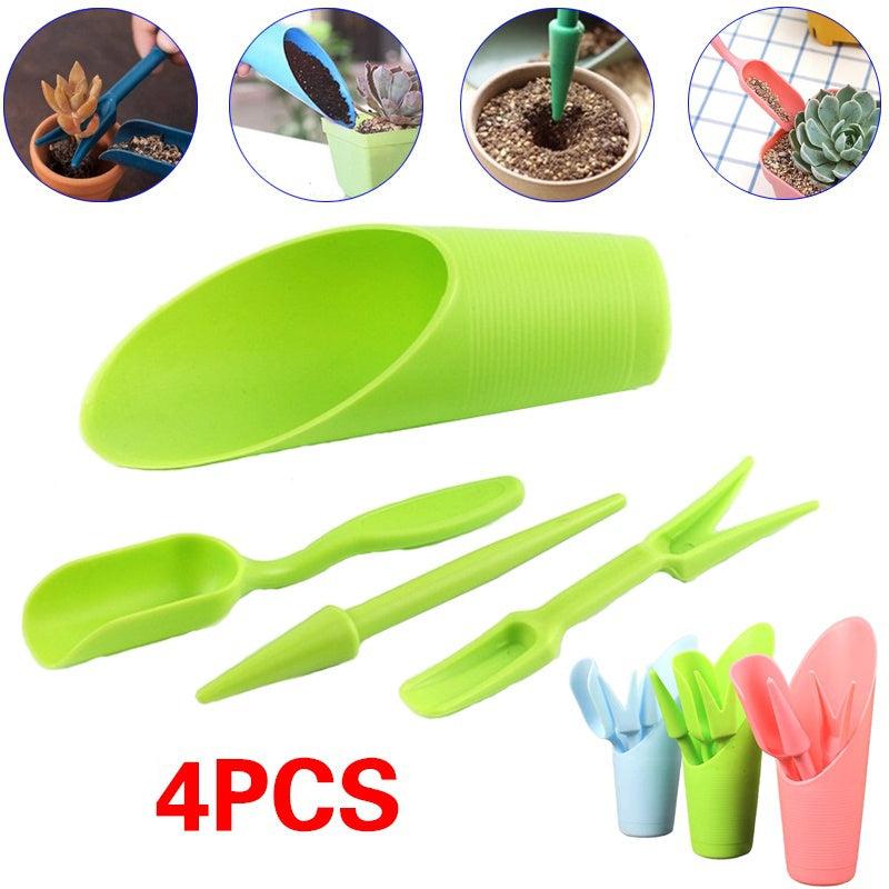 4pcs Flower Growing Tool Set Mini Garden Tools