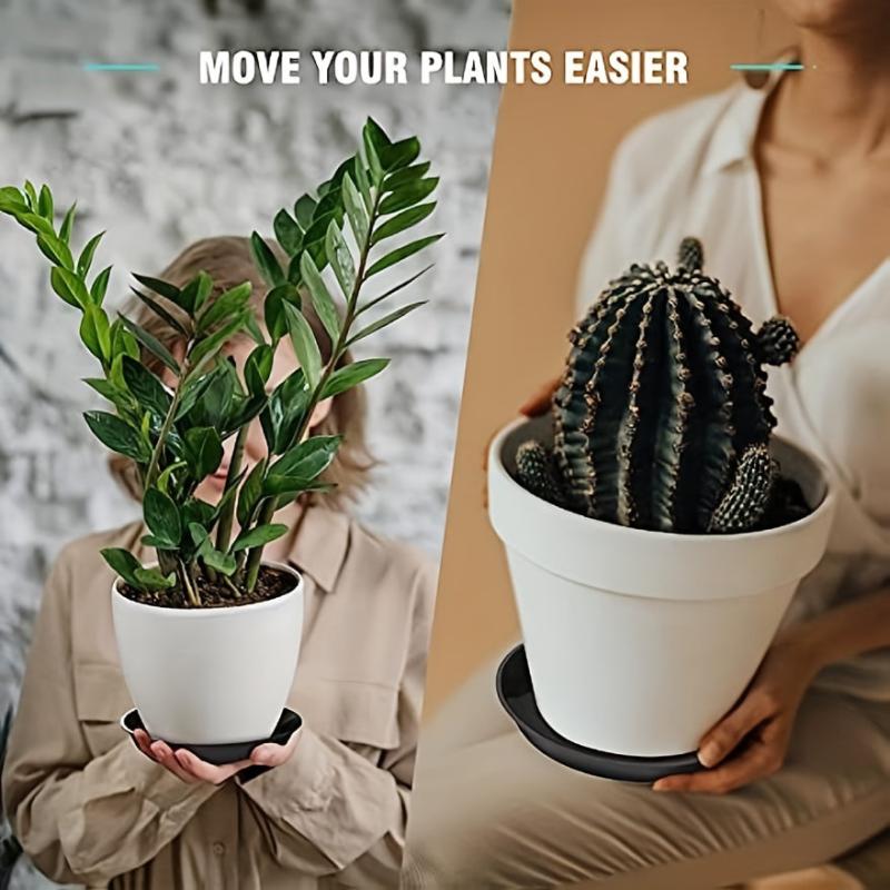 6pcs Plant Saucer Plastic Plant Tray 10 16 Cm Flower Pot Container Indoor Outdoo