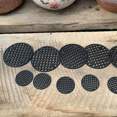 50pcs Flower Pot Leak-proof Screen Pot Bottom Grid Round Gasket