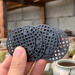 50pcs Flower Pot Leak-proof Screen Pot Bottom Grid Round Gasket