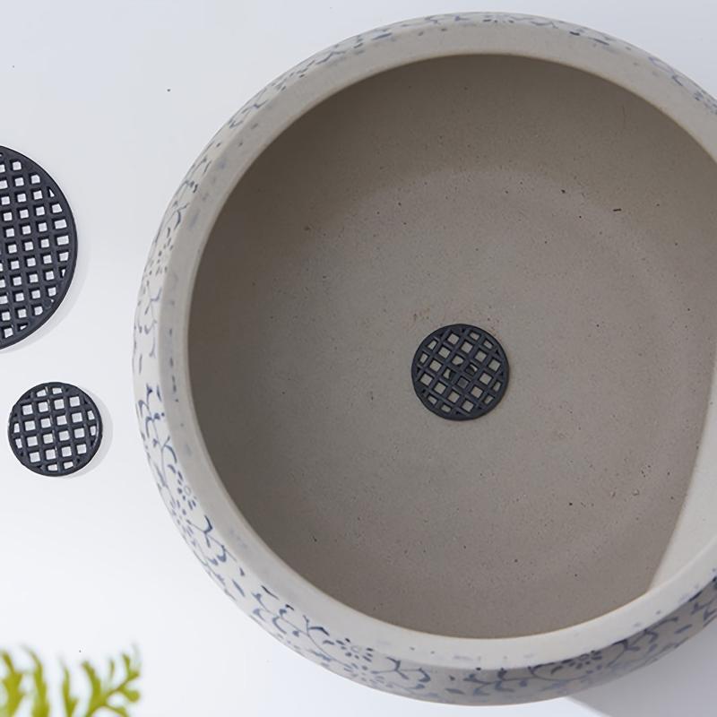50pcs Flower Pot Leak-proof Screen Pot Bottom Grid Round Gasket