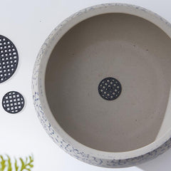 50pcs Flower Pot Leak-proof Screen Pot Bottom Grid Round Gasket